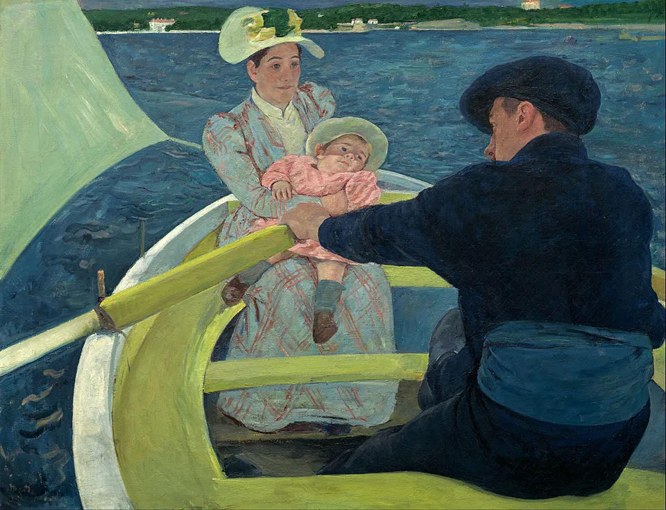 The Boating Party by Mary Cassatt for grounding and peace - HealthyKnots